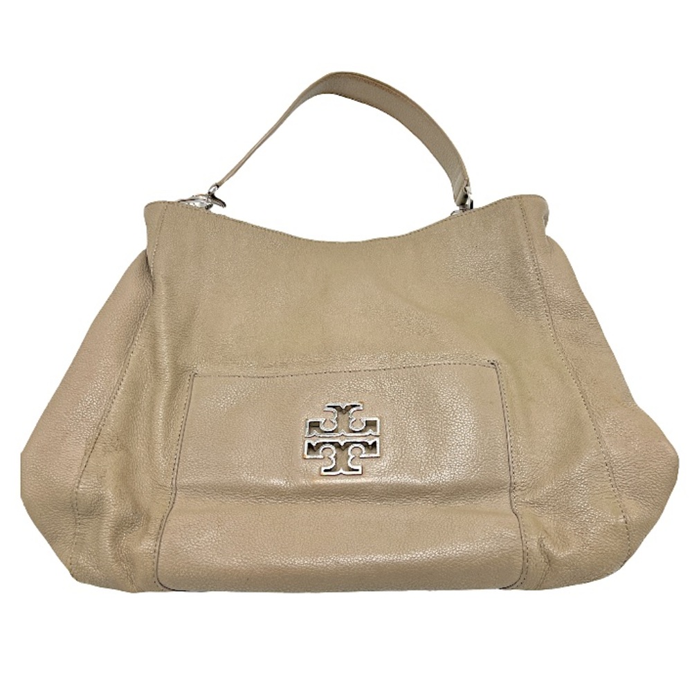 Tory Burch tan pebbled leather bag